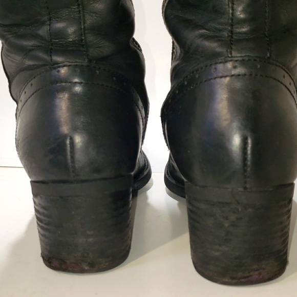 Born Black Leather Boots Size 9M Women's - Picture 7 of 15
